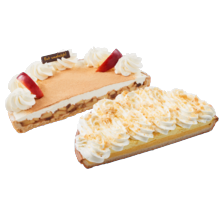 Vanille roomvlaai half of appel kaneel vlaai half